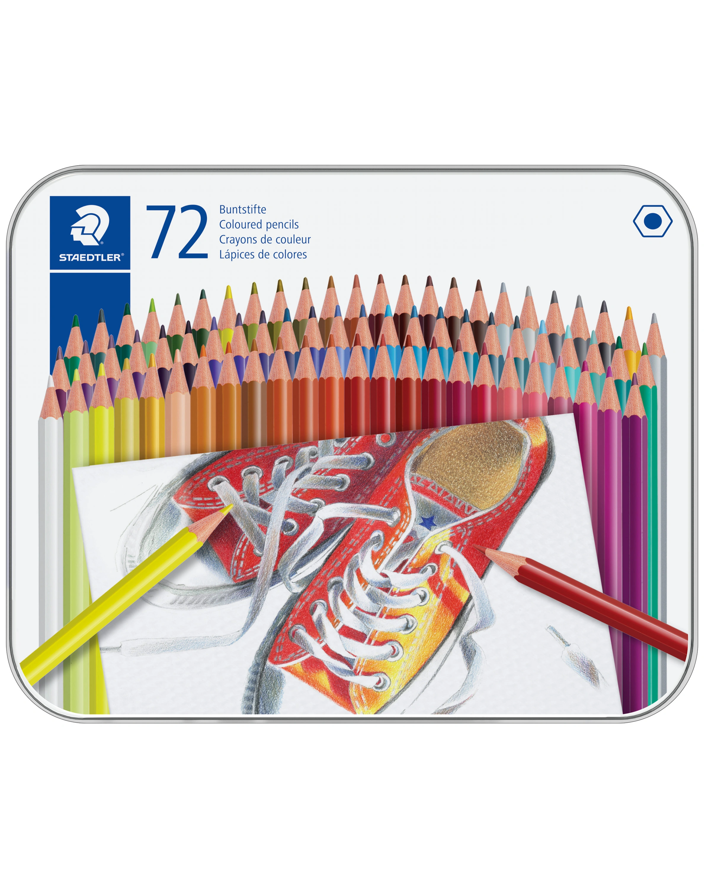 175 M72 Buntstift HEXAGONAL mit 72 Farben
