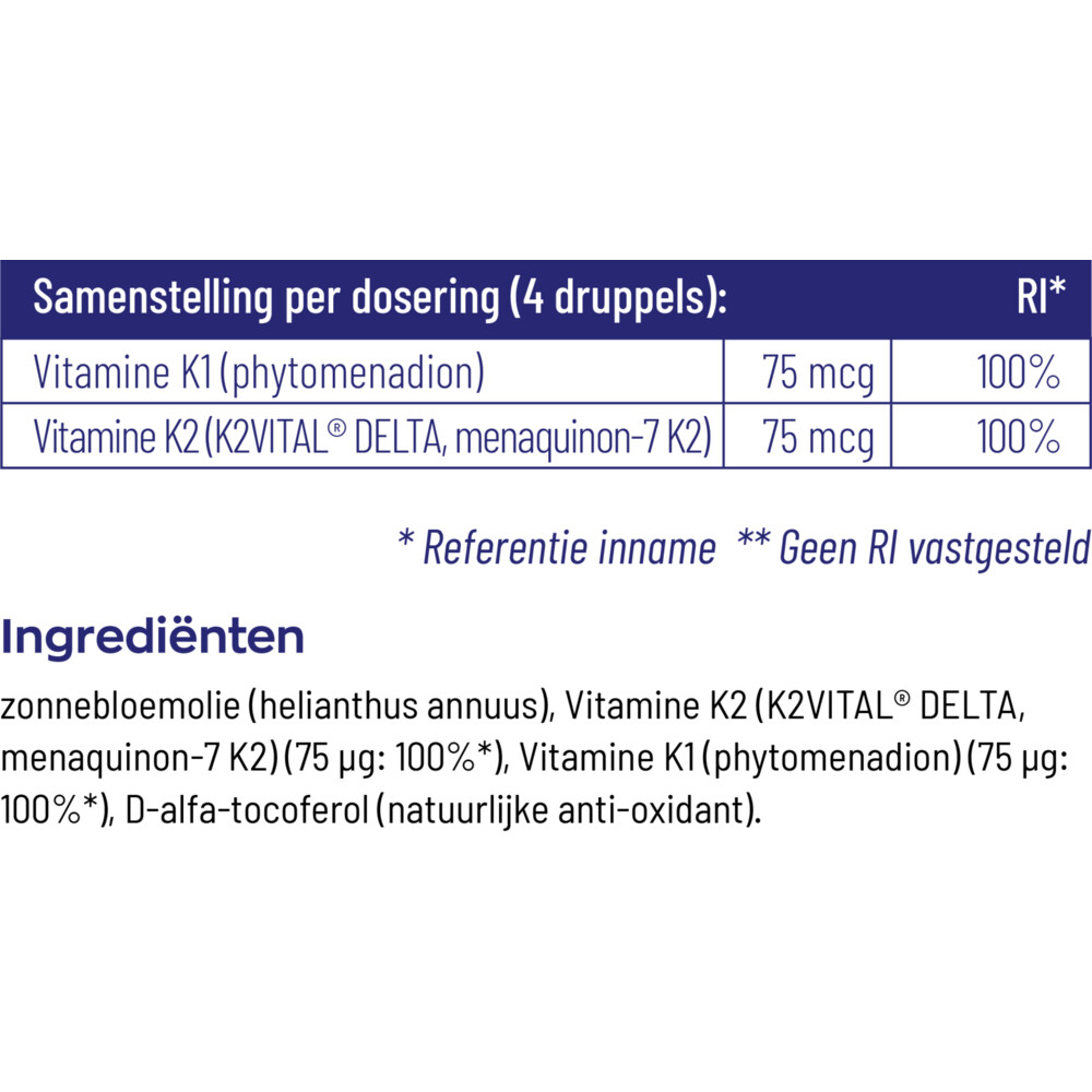2x Vitakruid Baby Vitamine K10 ml