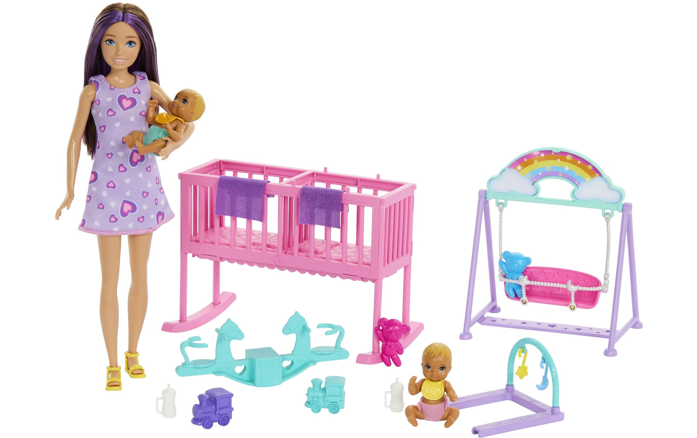 Barbie Anziehpuppe »Babysitter Skipper Twinning Nursery«