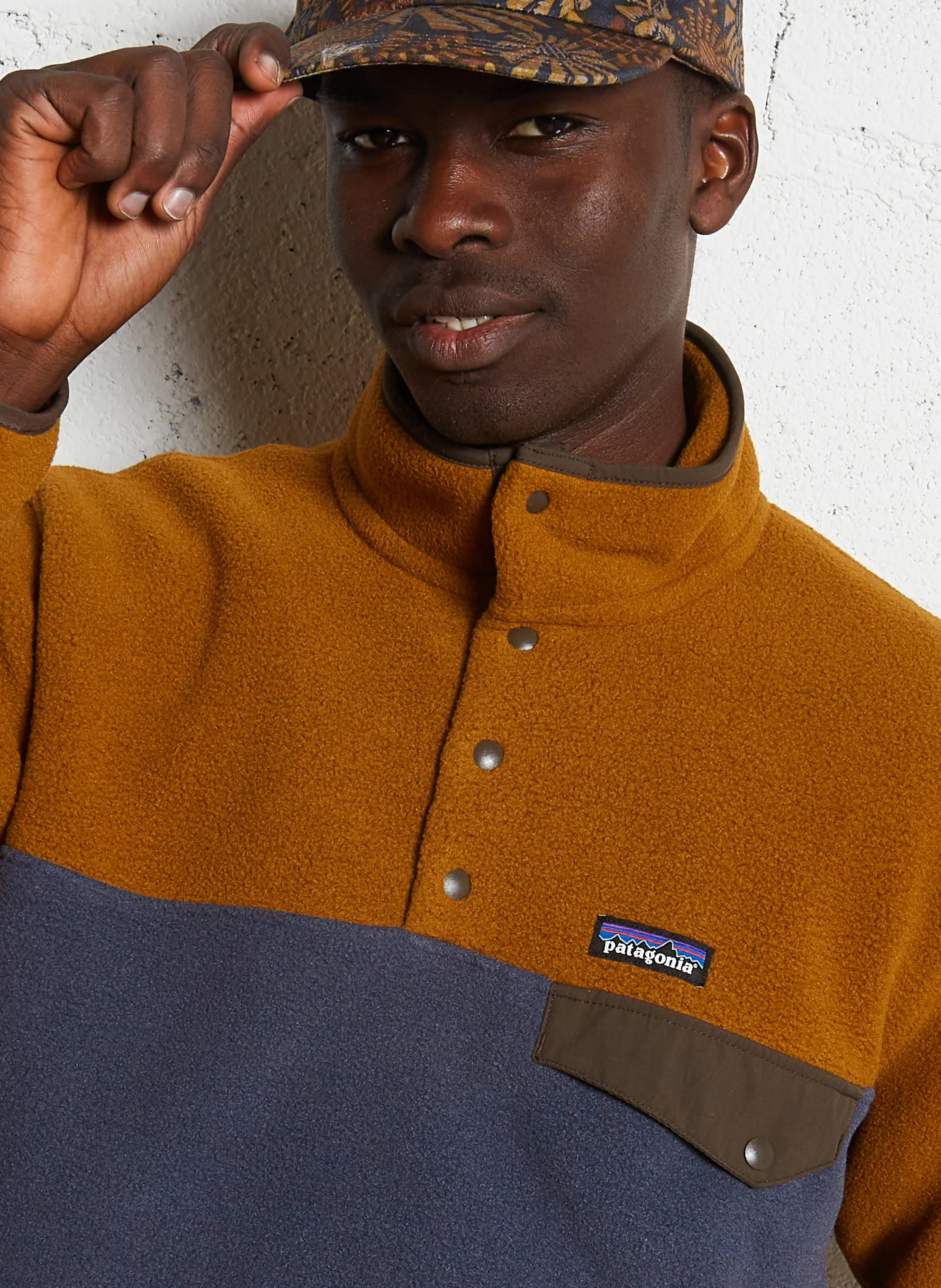 M'S LW SYNCH - Sweat ample col montant boutonné| Marron