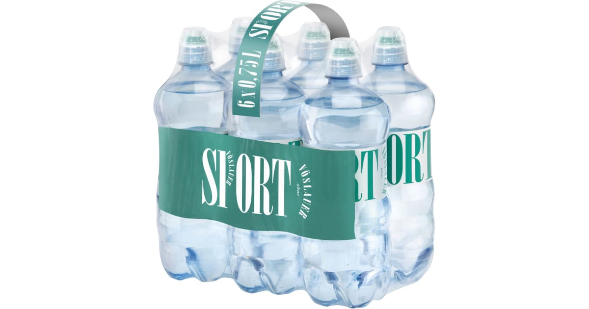 Vöslauer Mineralwasser Sport Tray 6x 0,75 Liter (Einweg)