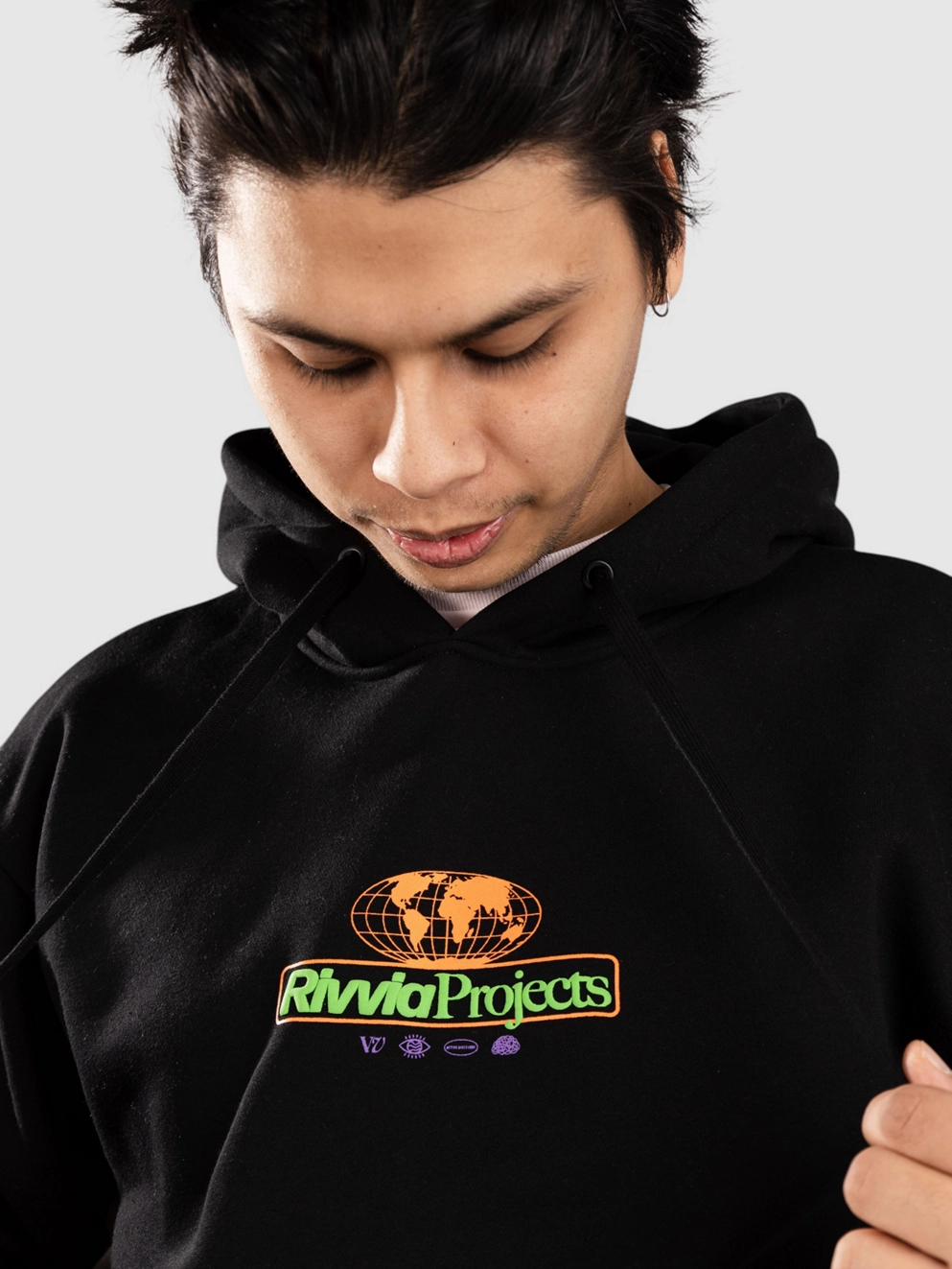 Rivvia Projects Global Projects Hoodie black grey