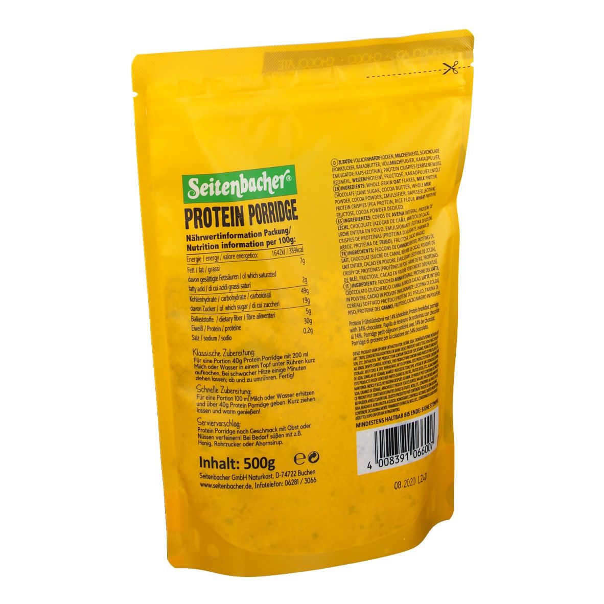 Seitenbacher® Protein Porridge Schokolade