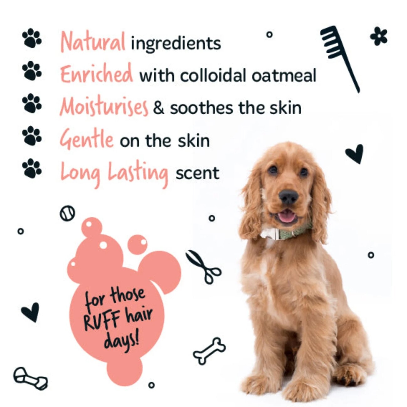 Bugalugs 2-in-1 Papaya & Kokosnuss – Hundeshampoo mit integriertem Conditioner