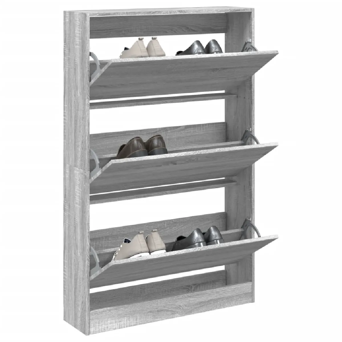 vidaXL Meuble à chaussures - Sonoma gris