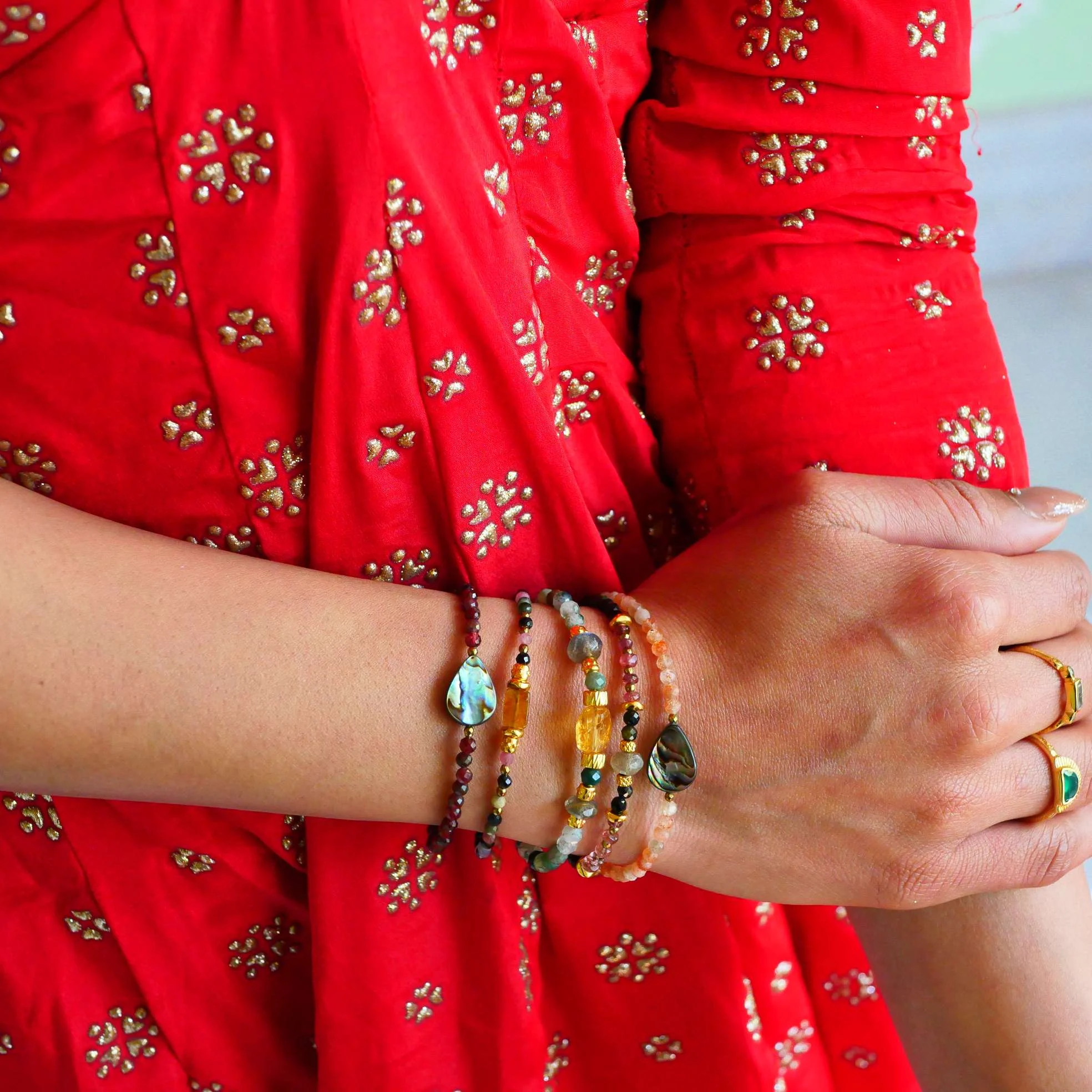 ALIYA - Bracelet tourmaline | Multicolore