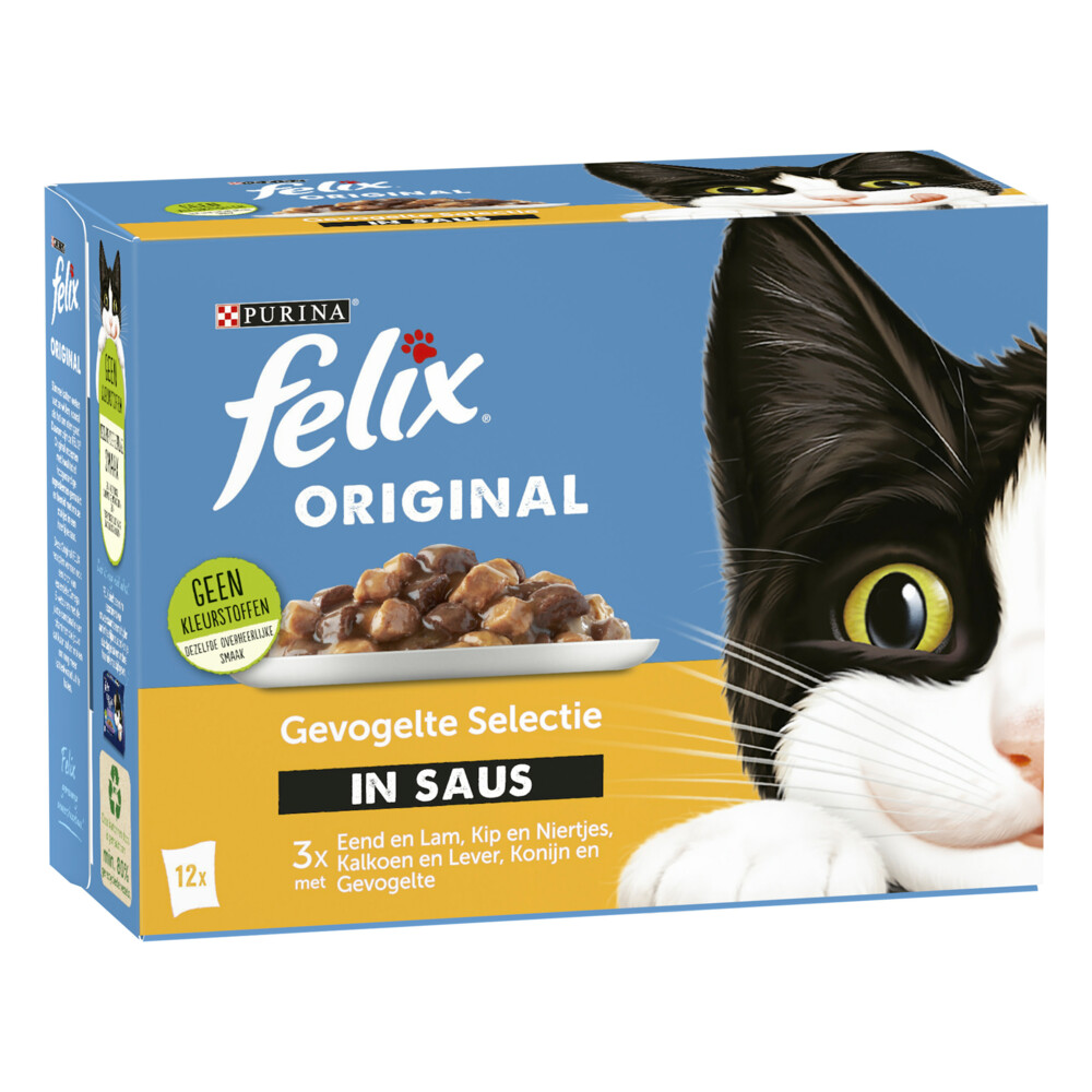 Felix Original Gevogelte Selectie in Saus12 x 85 gr