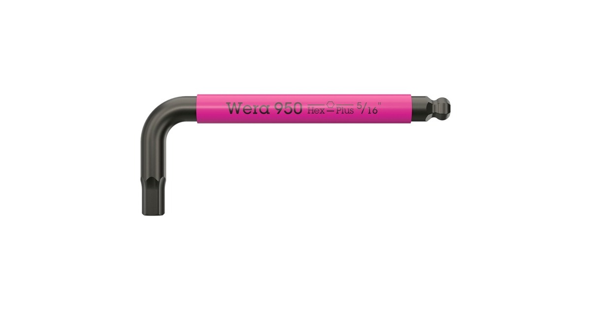 Wera950/9 Hex-Plus Multicolour Imperial 3 Stiftsleutelset, BlackLaser  (Zwart, 9‑delig)