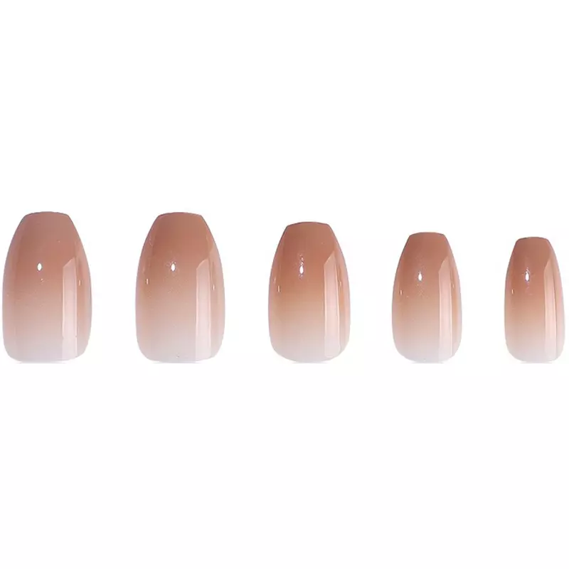 DUFFBEAUTY Reusable Press-On Manicure Nails - Nude Ombre