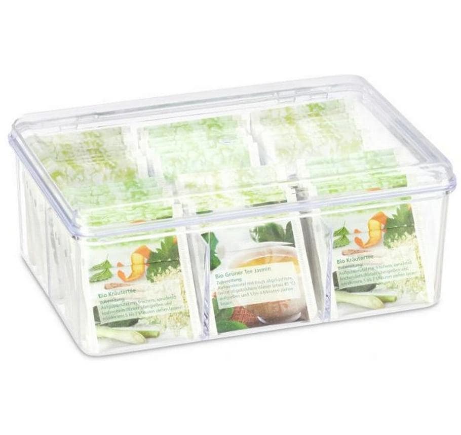 Teebeutel-Box TransparentTeeorganizer für die Teebeutel