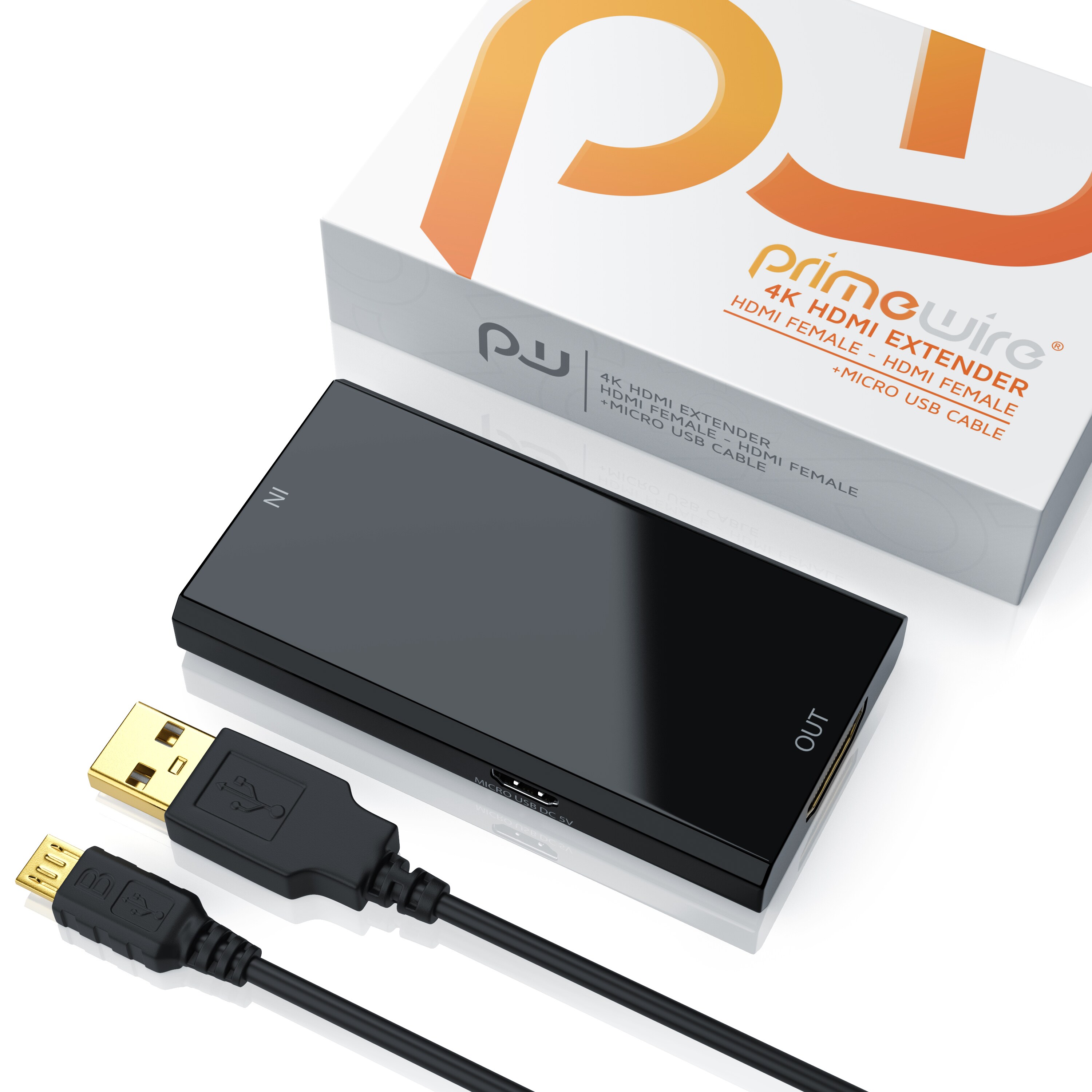 Primewire HDMI 2.0b Extender / Verstärker UHD 2160p 60Hz, HDMI-Buchse zu HDMI-Buchse