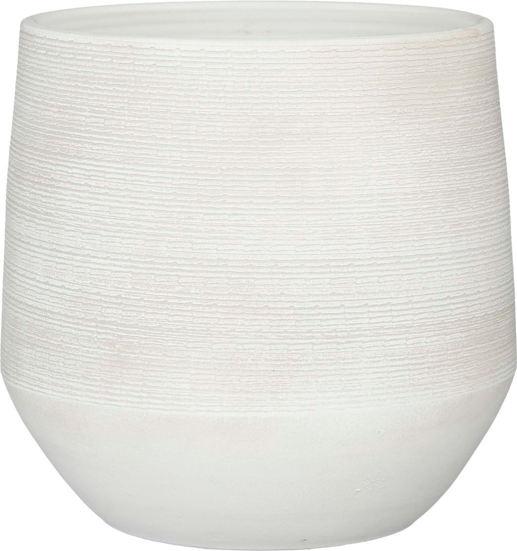Mica Decorations bloempot Evora wit D 37 H 34 cm