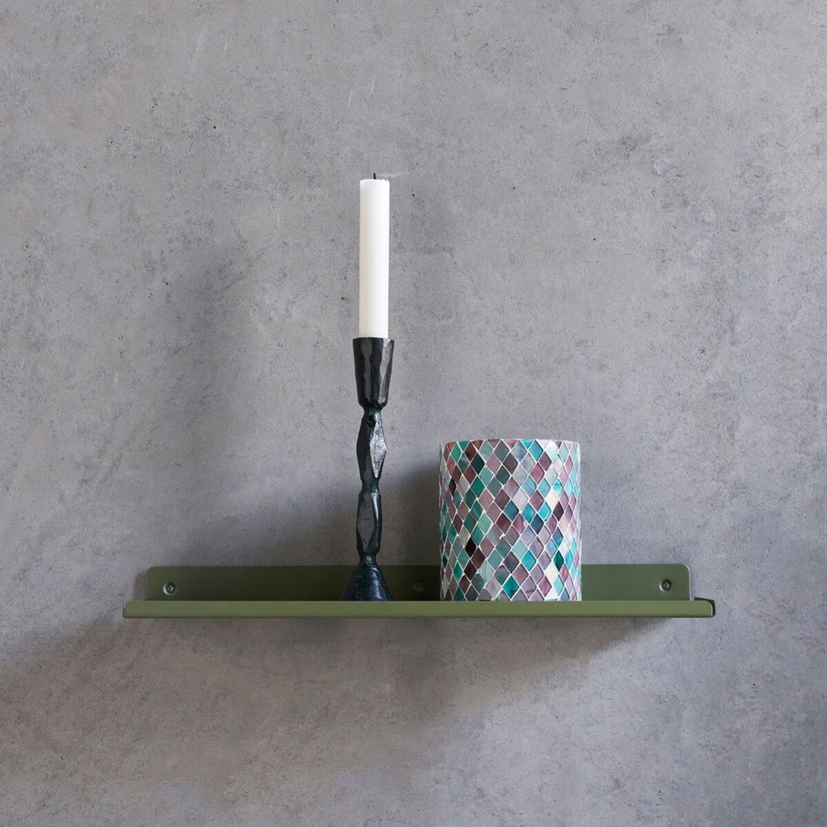 Ledge hylle 43 cm, grønn