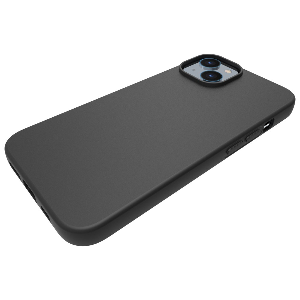 iPhone 14 Gummi Case Hülle Matt - Schwarz