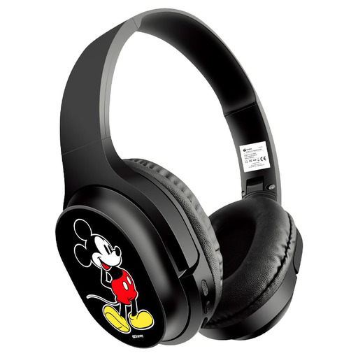 Fones de ouvido estéreo sem fio Disney Mickey Mouse com microfone