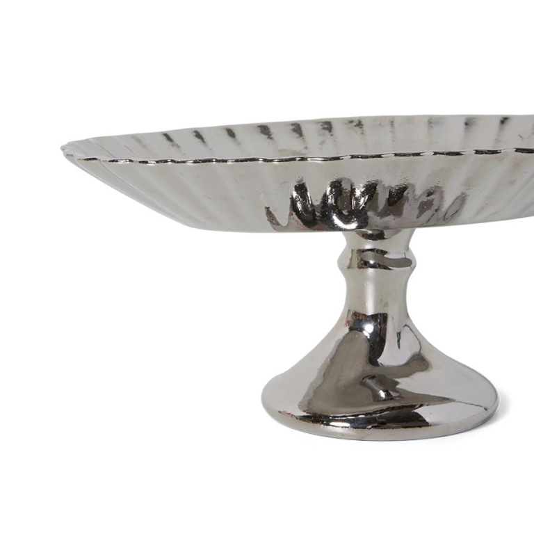 HKliving New Classics chrome plateau op voet Clean