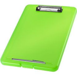 Porte-bloc avec compartiment 'the clip', A4, gris