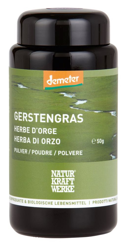 NATURKRAFTWERKE Gerstengras Pulver<br>50 g, Pulver, Demeter