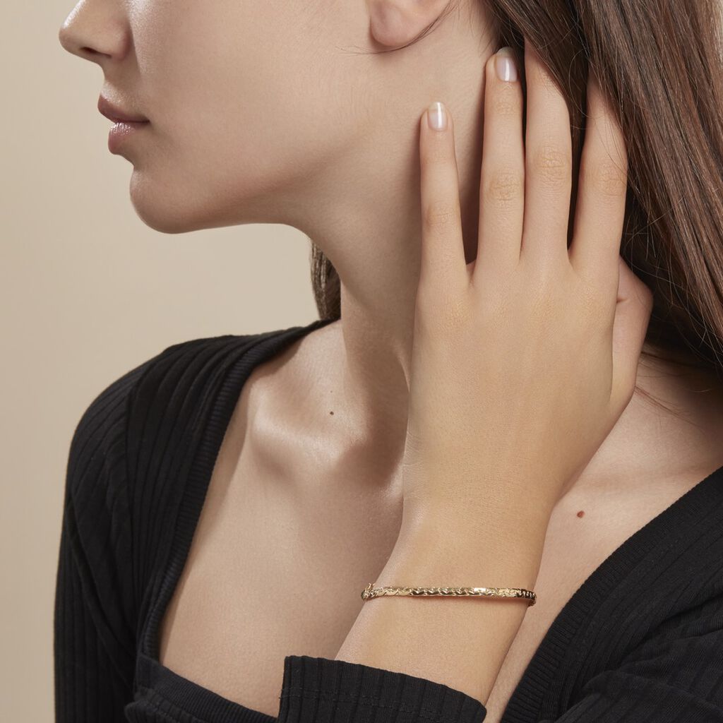 Bracelet Ivy Maille Haricot Or Jaune