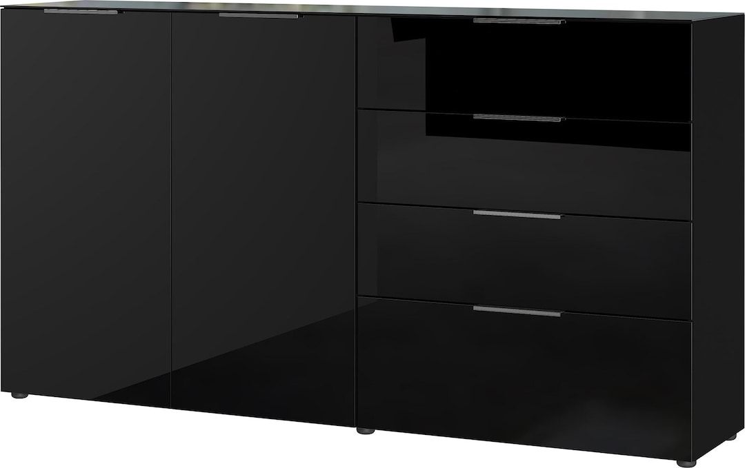 Sideboard OAKLAND 184 x 102 cm Schwarz