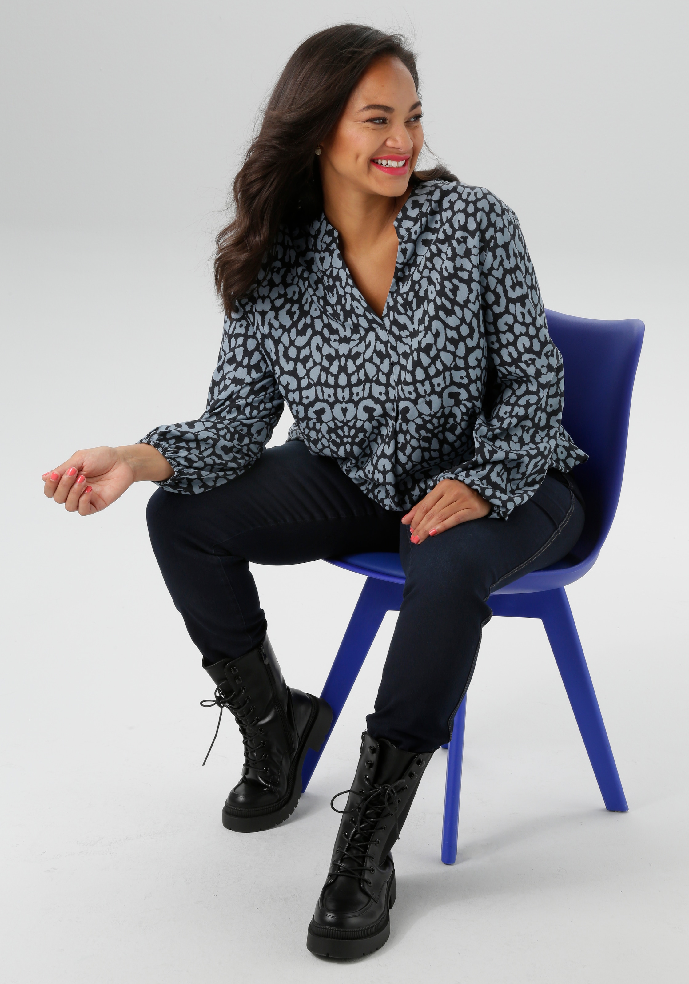 Aniston PLUS Jeansleggings , mit elastischem Bund - NEUE KOLLEKTION