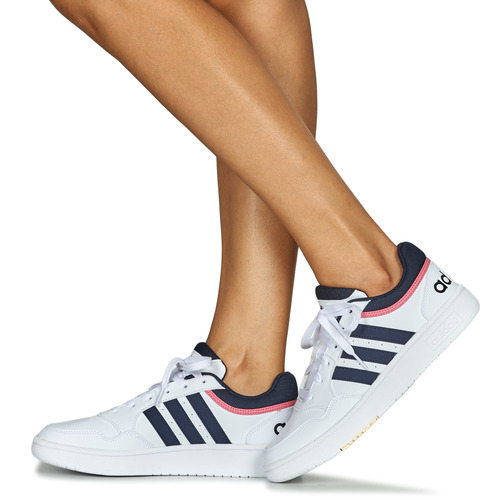 Adidas Sportswear - HOOPS 3.0 - Blanc / Noir / Rose