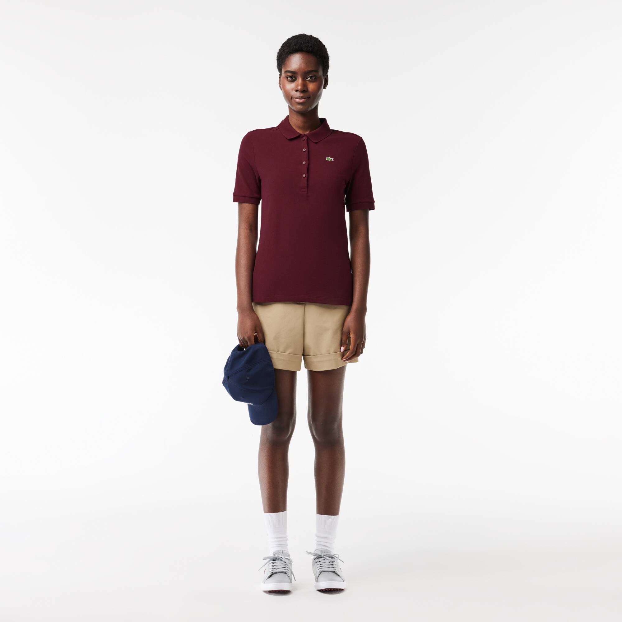 Damen LACOSTE SPORT Golf-Poloshirt aus Bio-Baumwolle Kurze Ärmel - Rot - Lacoste - Damen