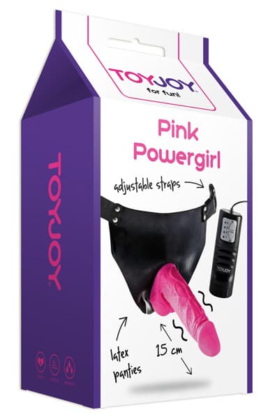 ToyJoy Powergirl Vibrating Strap-On Strap-on med sele