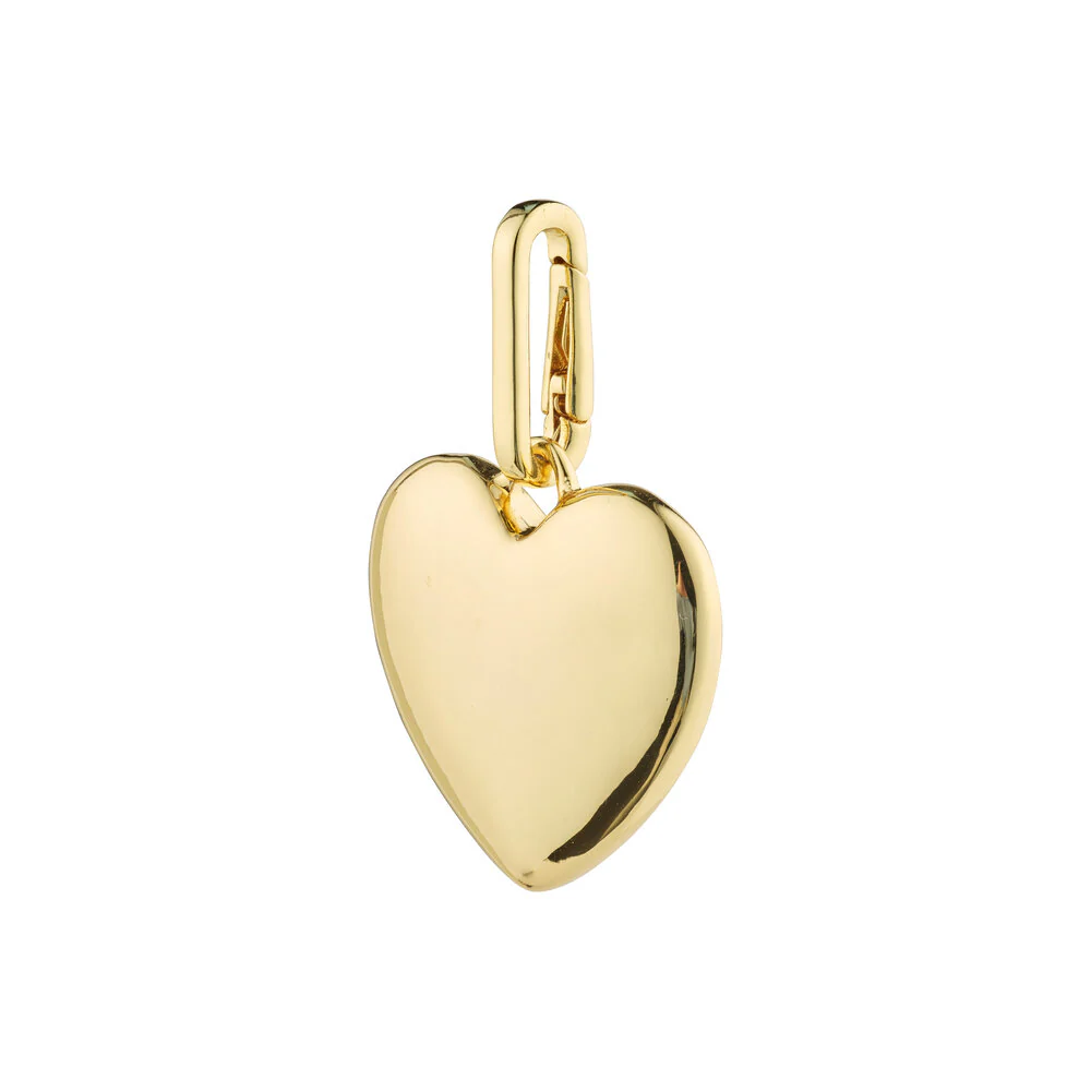 PILGRIM  Charm big heart - forgyldt