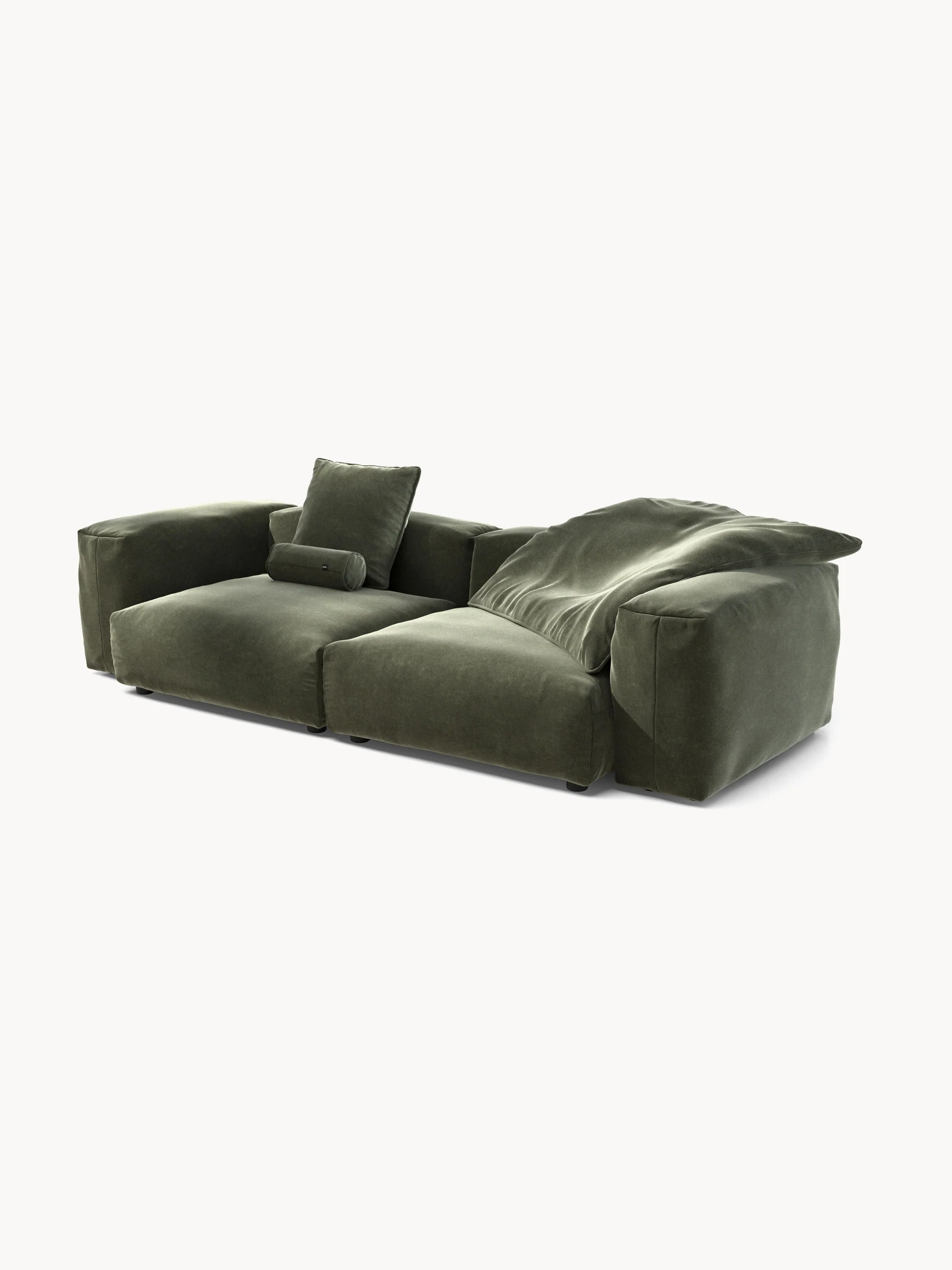 Modulaire bank Vetsak (3-zits) van fluweel