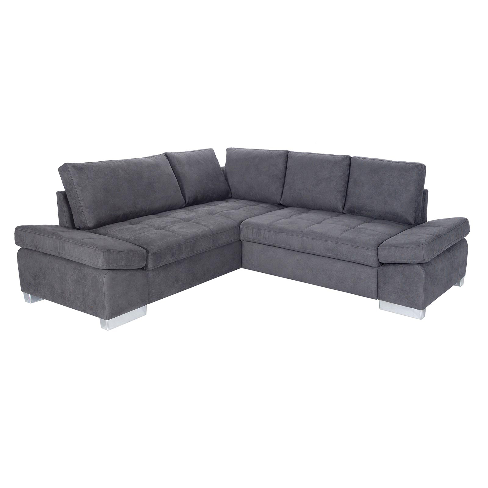 Ecksofa - stone - Liegefunktion rechts