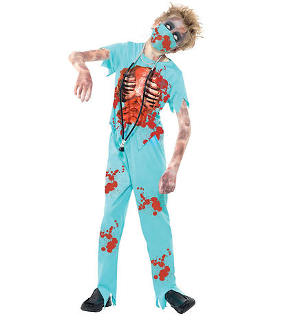 Smiffys Kostüm - Zombie Surgeon - Blau