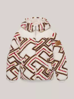 Jaqueta puffer Tommy x Pendleton Valley Stripe TH Monogram Boxy