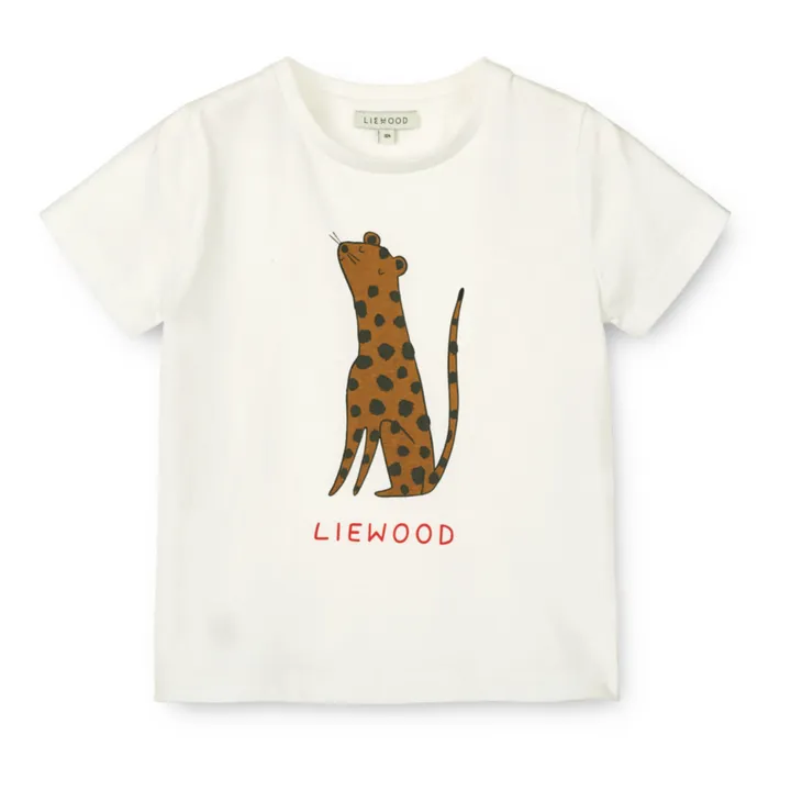 Liewood T-shirt Apia Léopard | Blanc