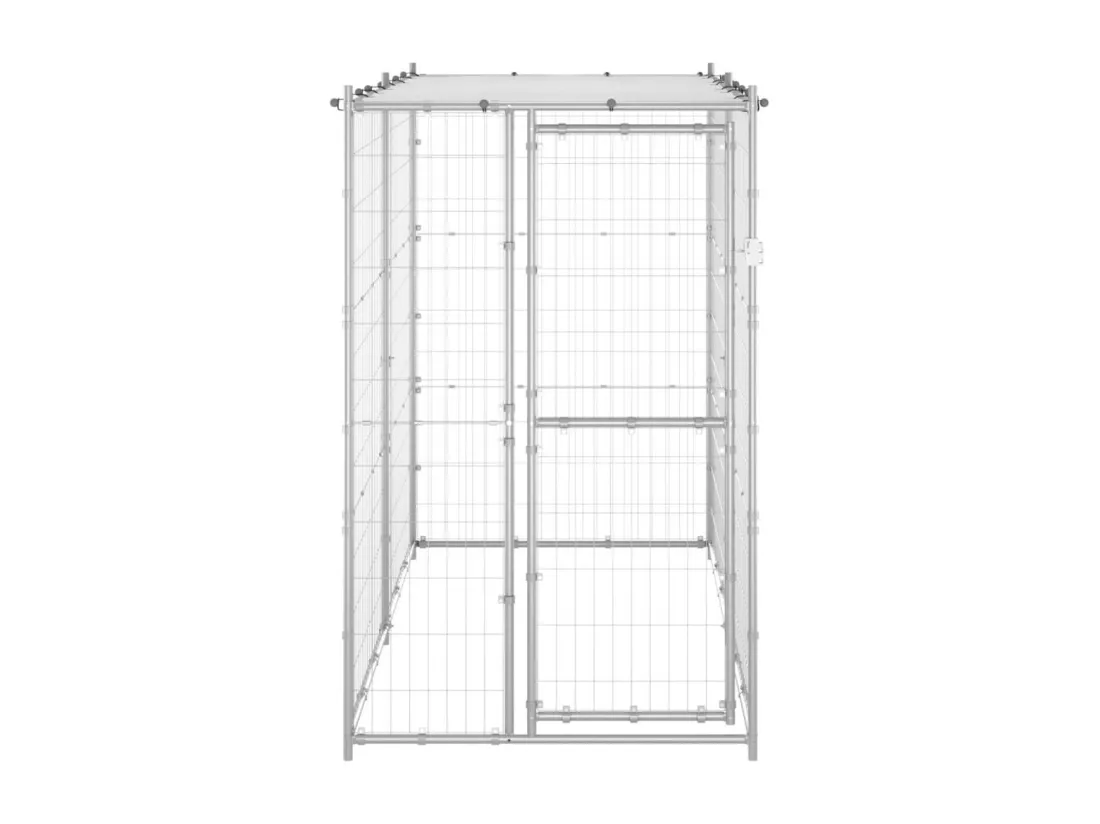 Chenil extérieur cage enclos 110 x 220 x 180 cm 02_0000431