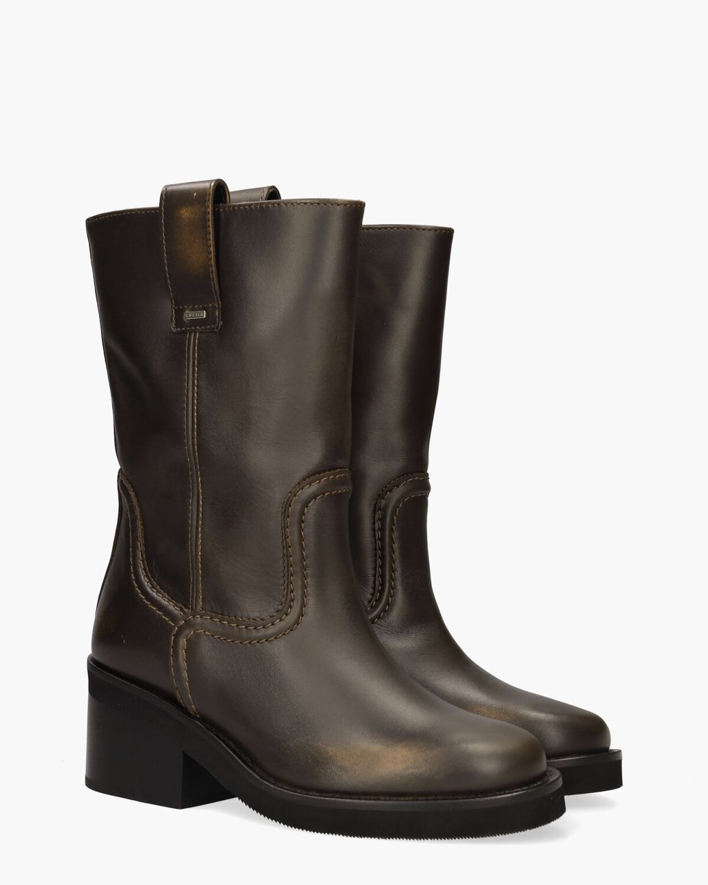 Nubikk Cassy Slouch Donkerbruin Damesboots