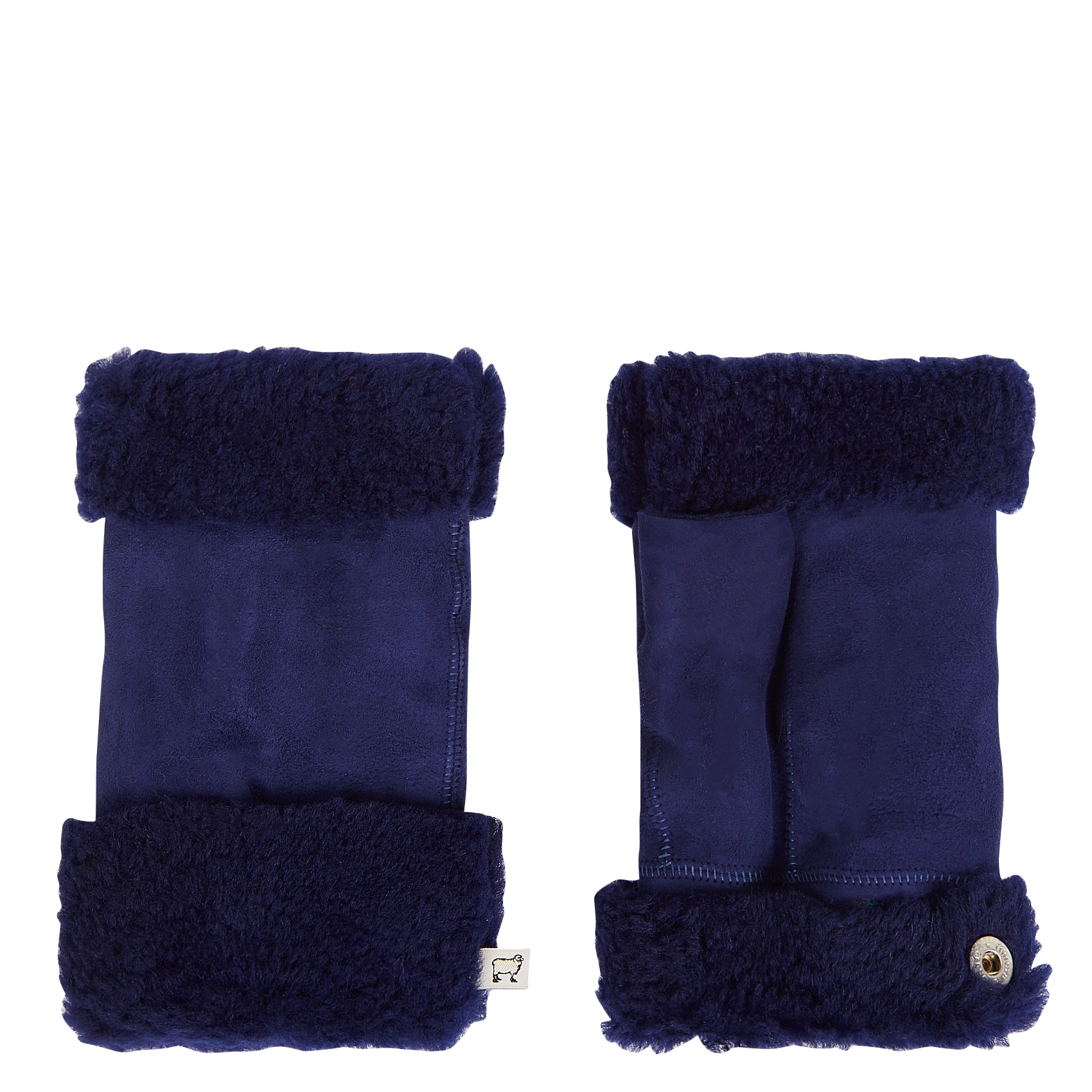 Mitaines en peau de mouton | Bleu