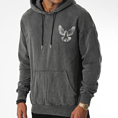 Sweat Capuche LL687 Gris Anthracite