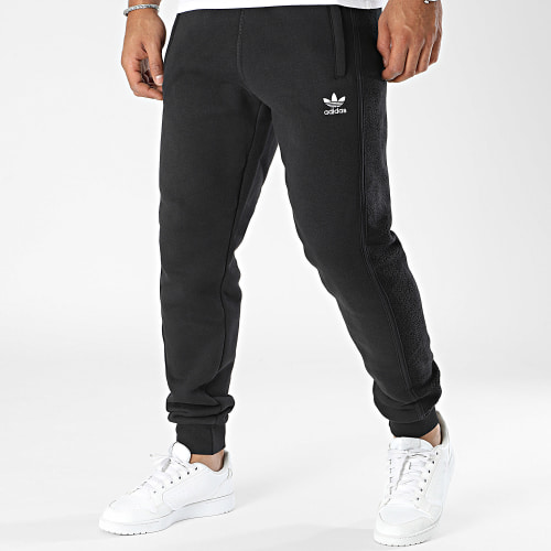 Pantalon Jogging A Bandes Essential II5791 Noir