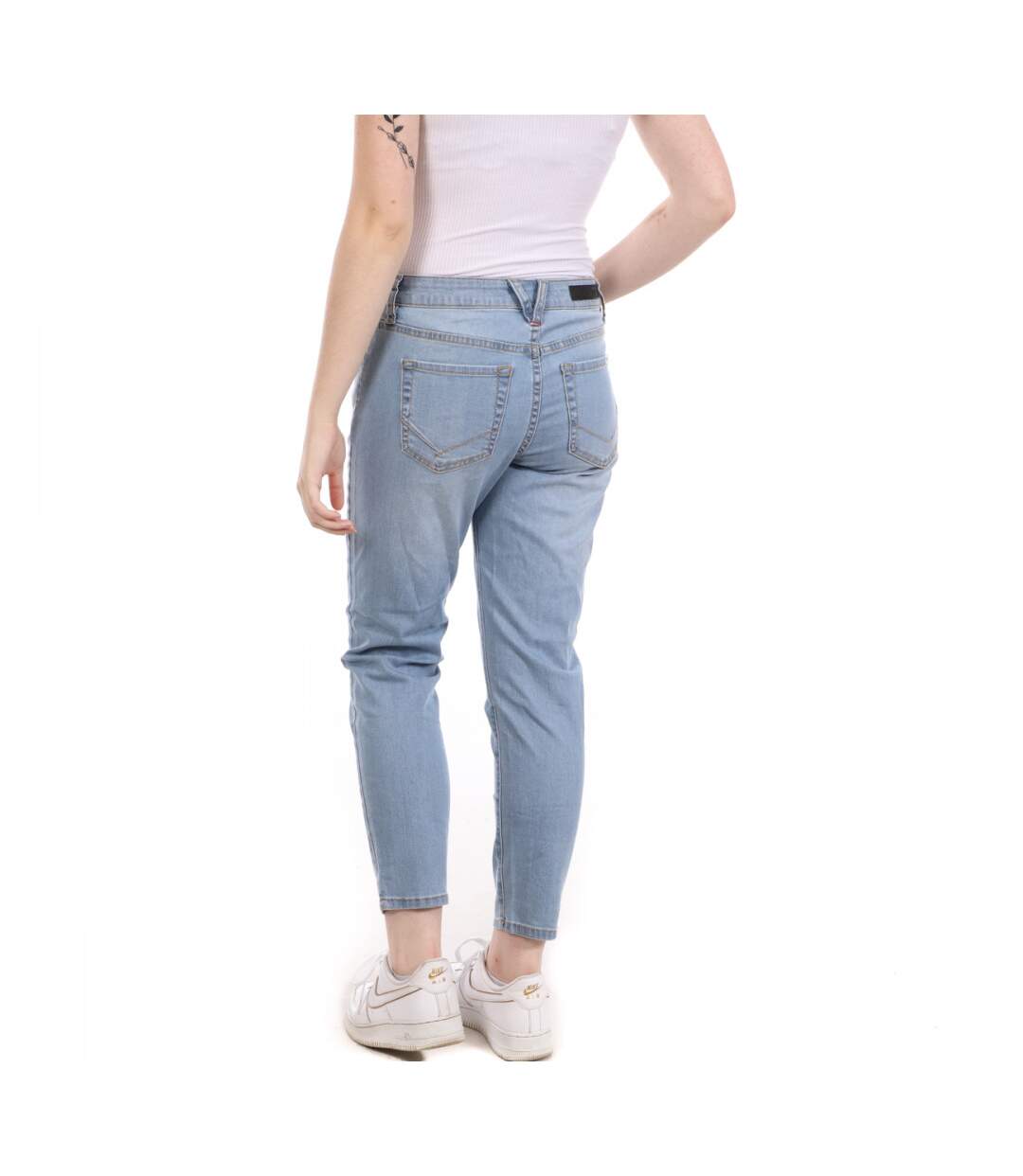 Jean Bleu Boyfriend Femme Vans