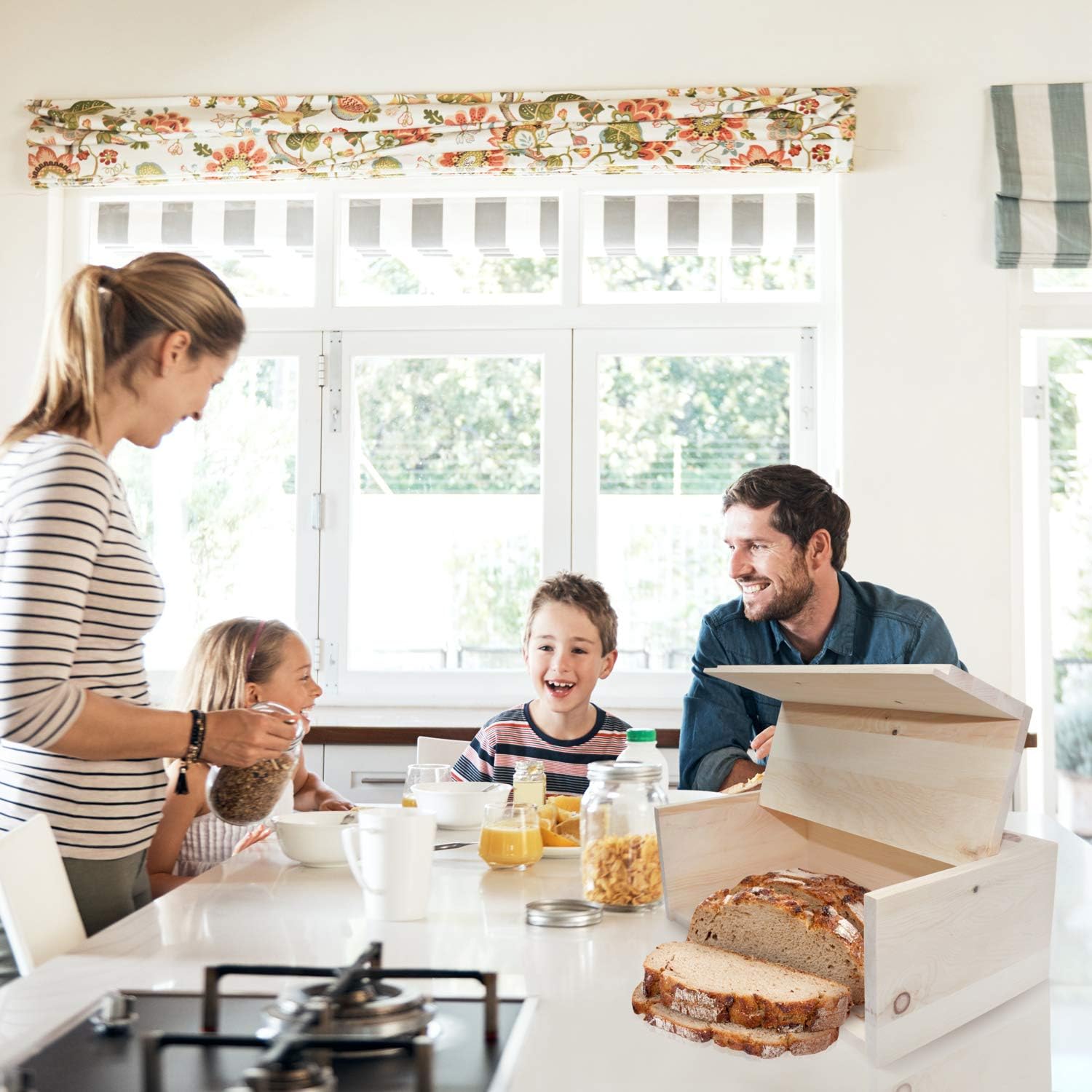 ZirbenFamilie Zirben-Brotkasten • Hygienische Aufbewahrungsbox 45x16x25cm aus duftendem ZirbenHolz • ein Produkt der ZirbenFamilie - bekannt aus dem Fachhandel & der Hotellerie
