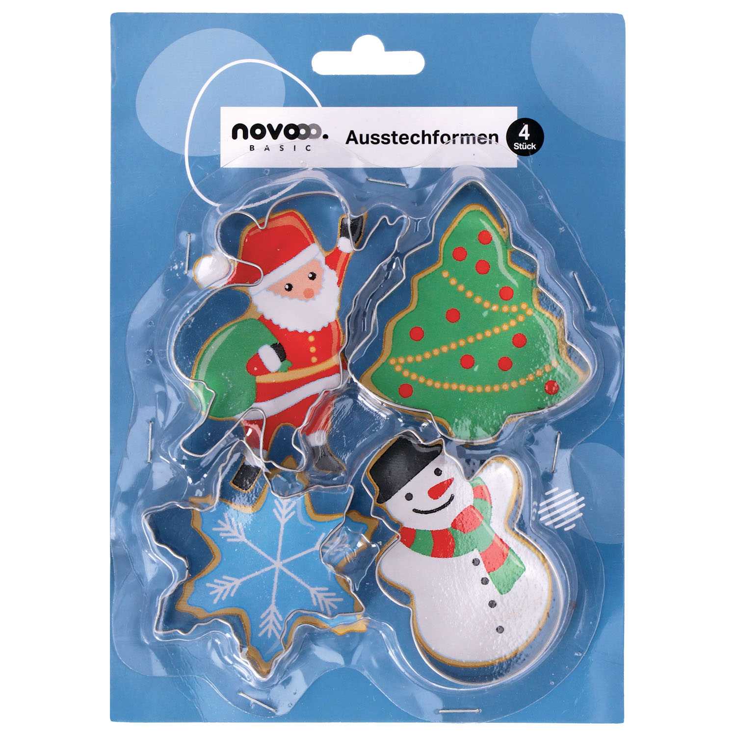 novooo Ausstechform Winter 4er-Set