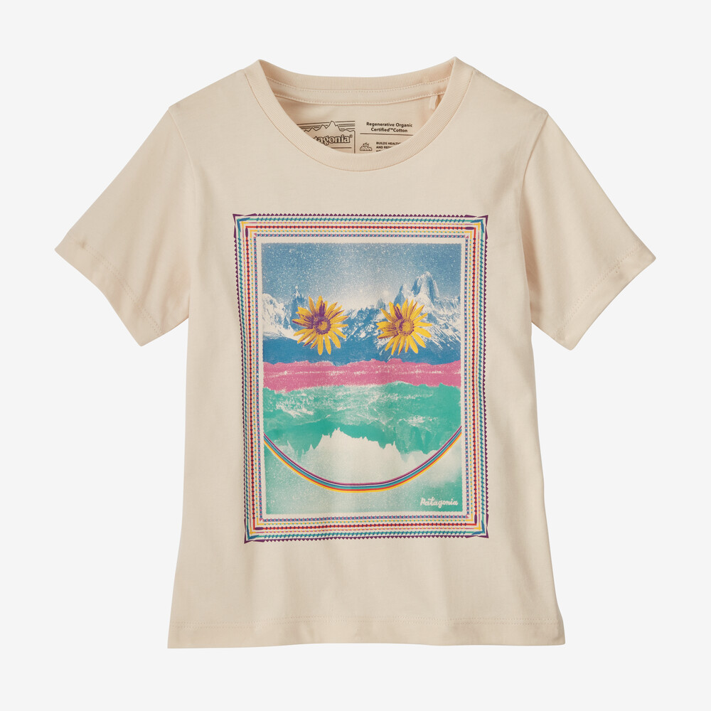 Baby-T-Shirt aus regenerativer, biozertifizierter Baumwolle mit Grafikprint
