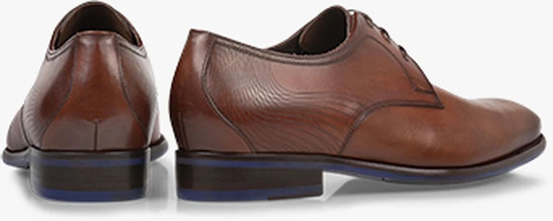 FLORIS VAN BOMMEL cognac floris van bommel nette schoenen sfm-30291