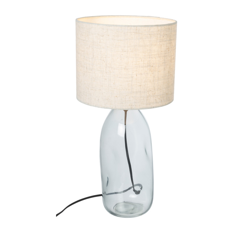 Lampvoet glas - blauw - ø12x34.5 cm