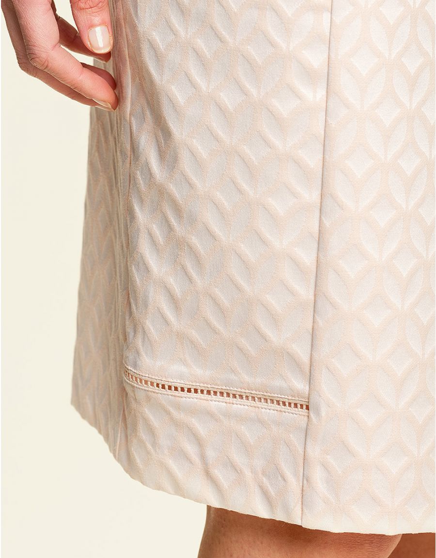 Jupe chic tailleur rose