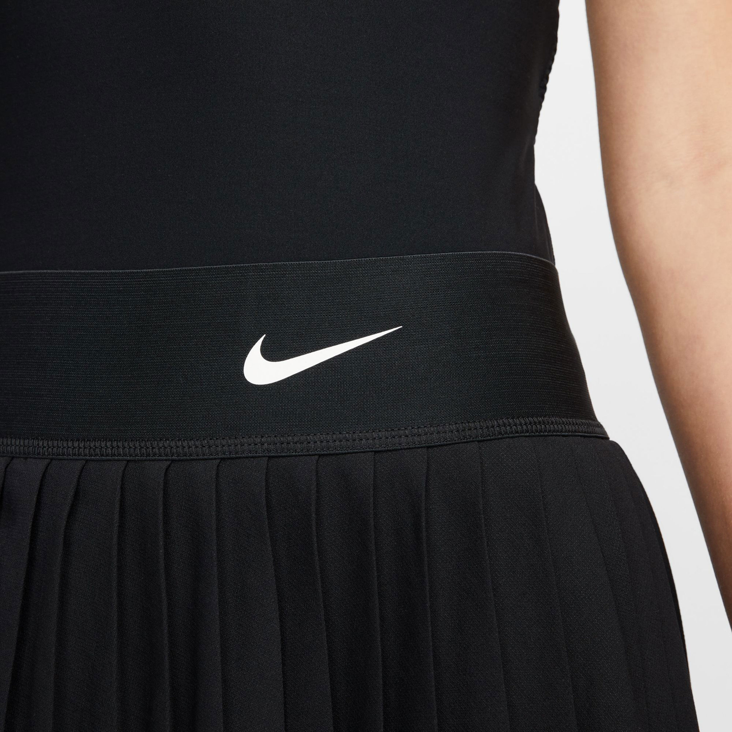 Nike Court Dri-Fit Advantage Pleated Jupe Femmes - Noir , Blanc