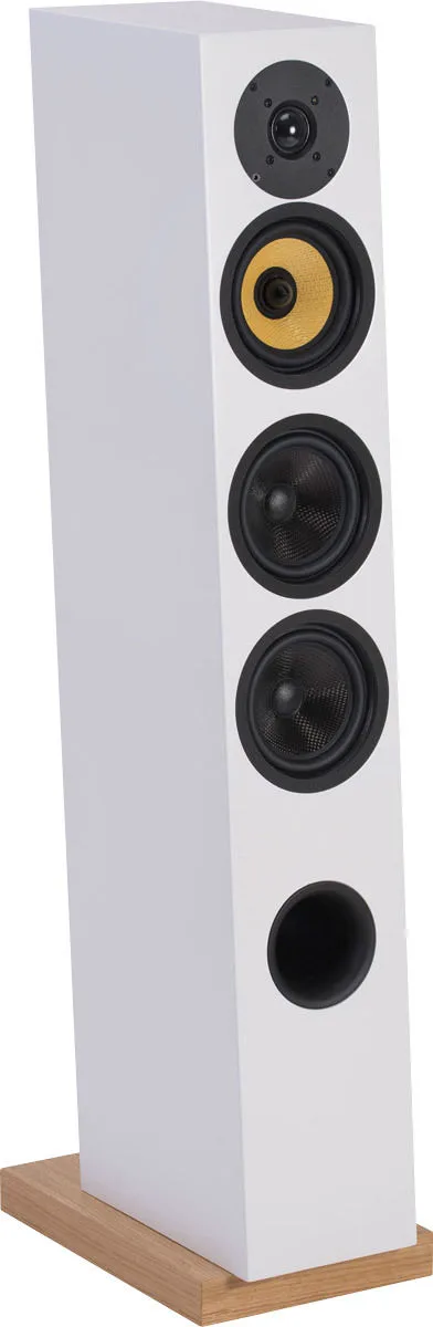 Davis Acoustics Courbet N°5 Blanc Satiné (la paire) Enceintes colonne