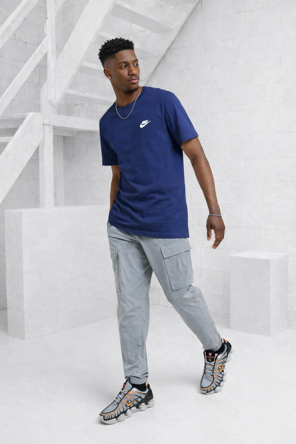 Nike Sportswear Club T-Shirt Heren Donkerblauw