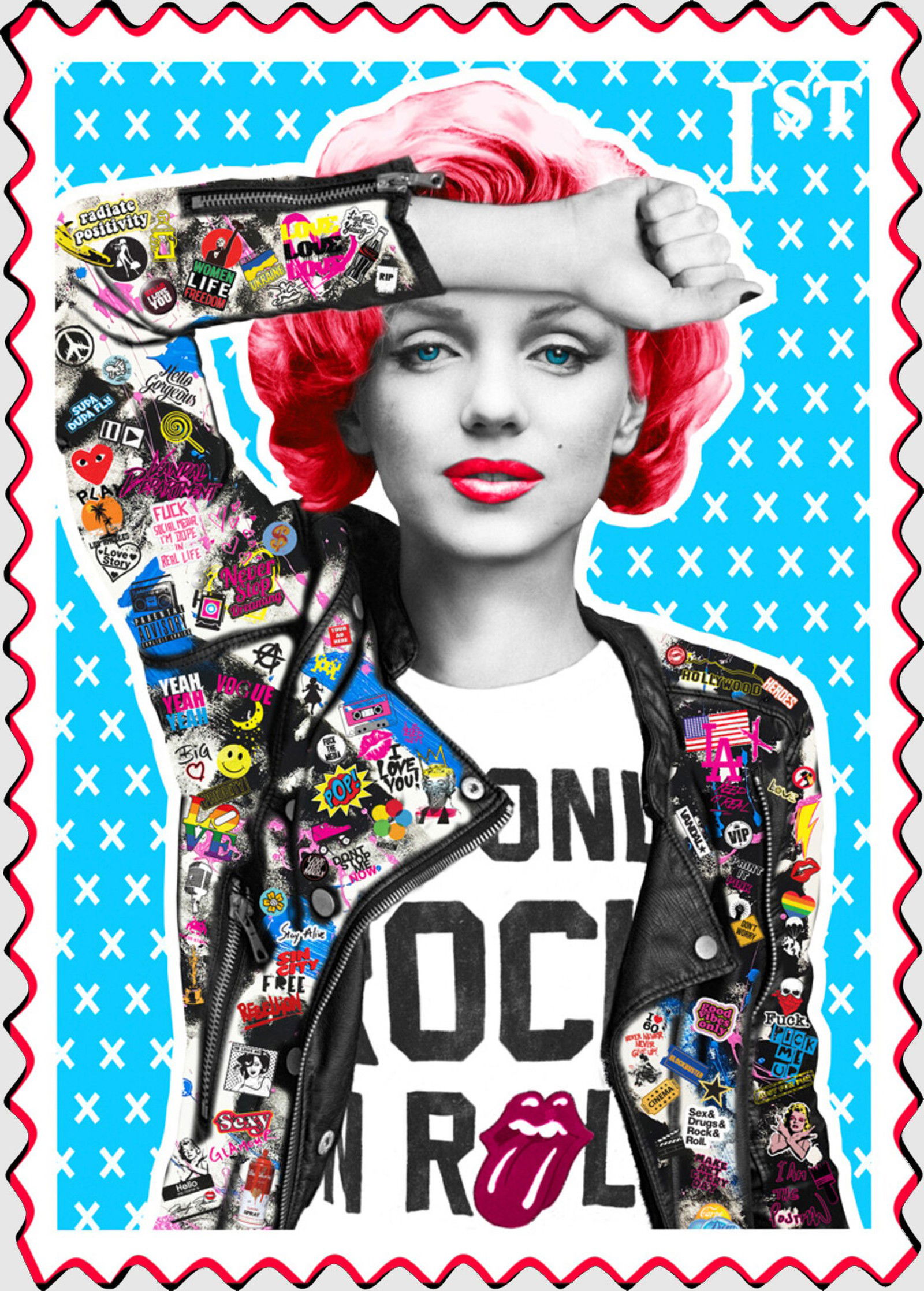 Marilyn by The Postman Art - Limited Edition. Edition of: 150. Signed.